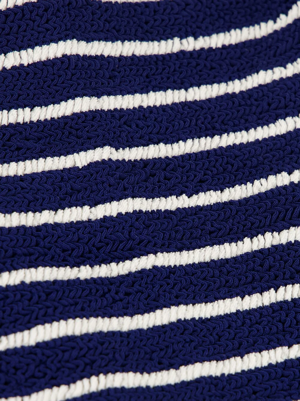Navy and Whit Stripe Coverage Jean Bikini - Image 5