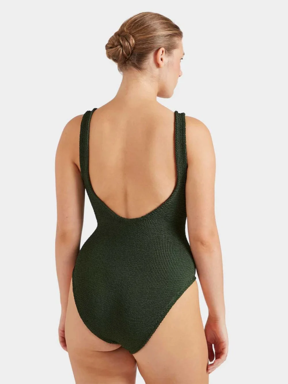 Sadie Swimsuit in Metallic Khaki - Image 4