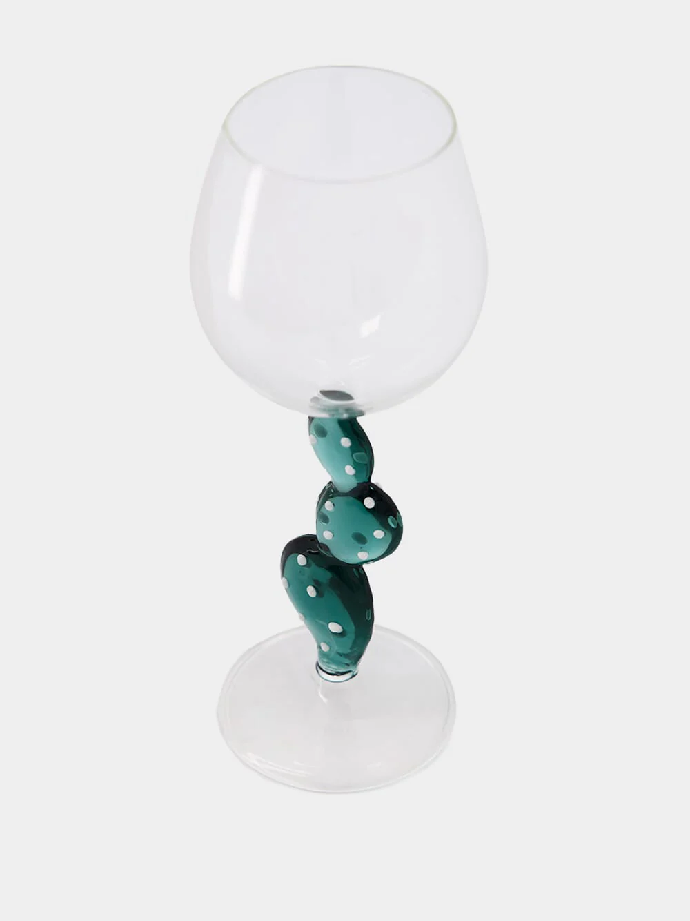 Blue Cactus Wine Glass - Image 2