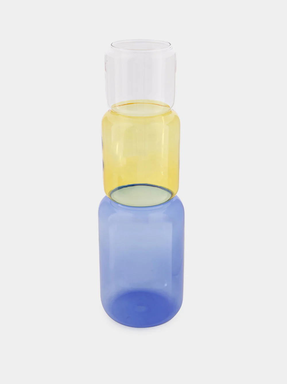 Amber and Blue Revolve Vase