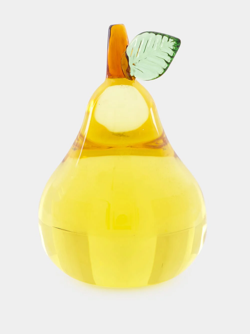 Paperweight full pear amber - Image 3