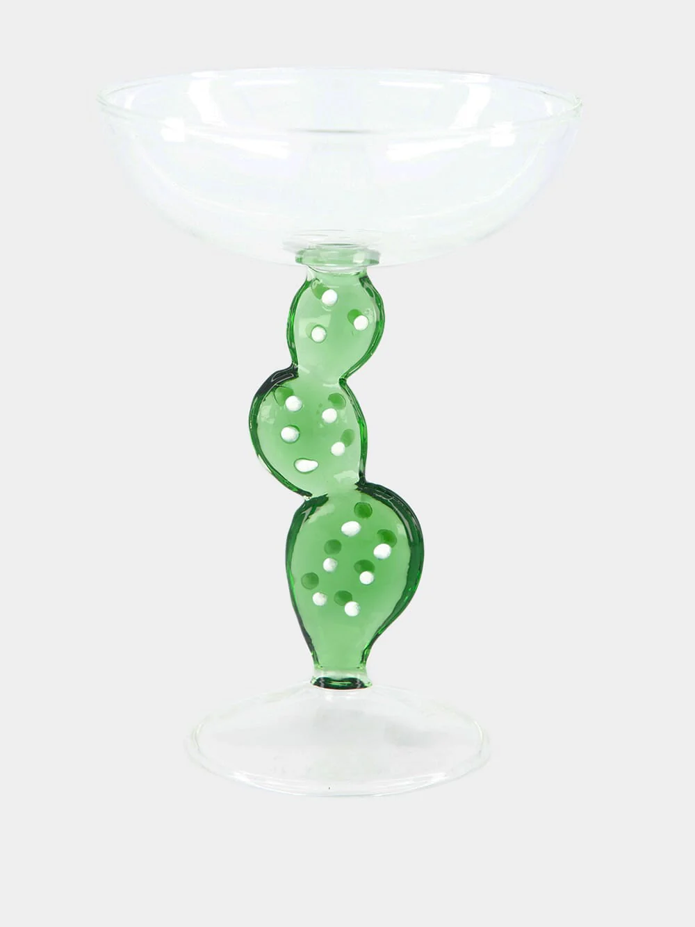 Green Cactus Champagne Glass - Image 2