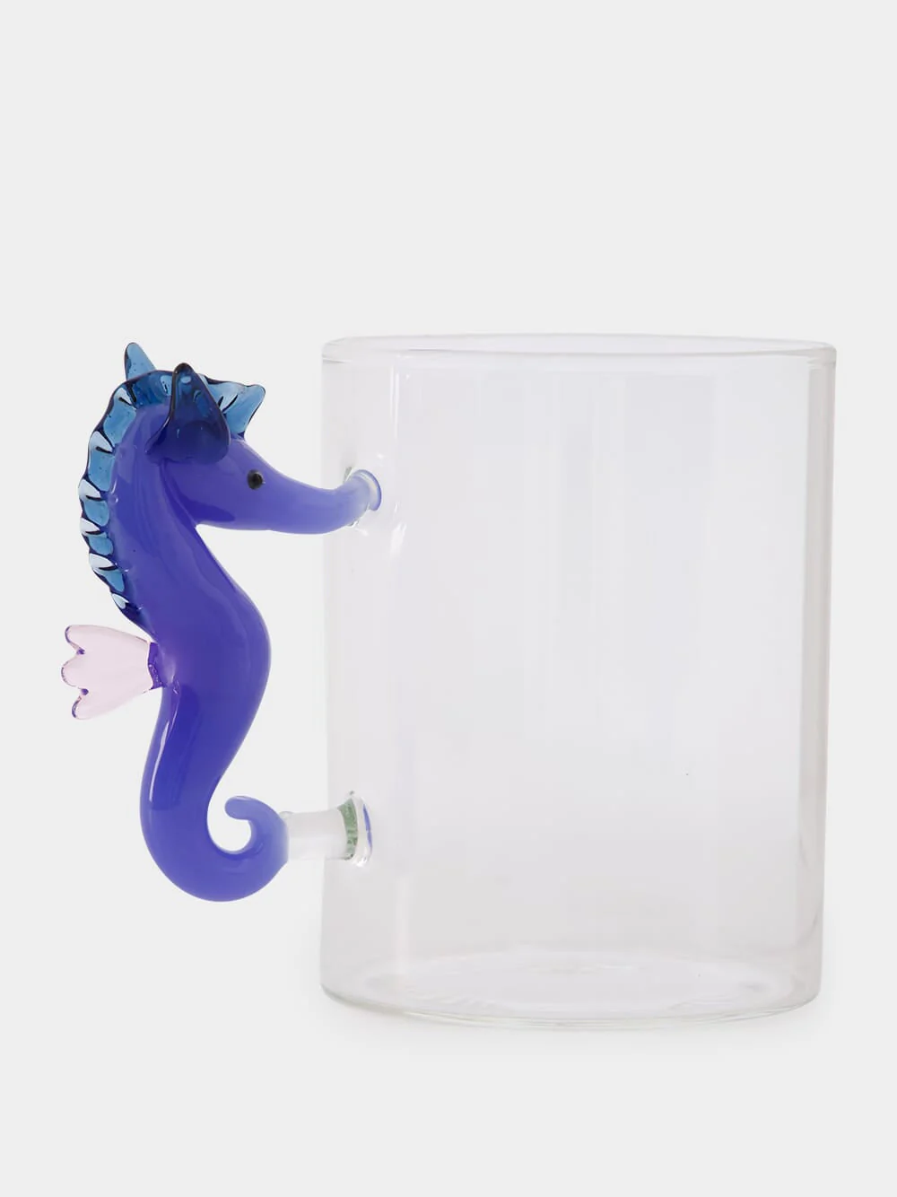 Blue Seahorse Mug with Fin Pink - Image 3