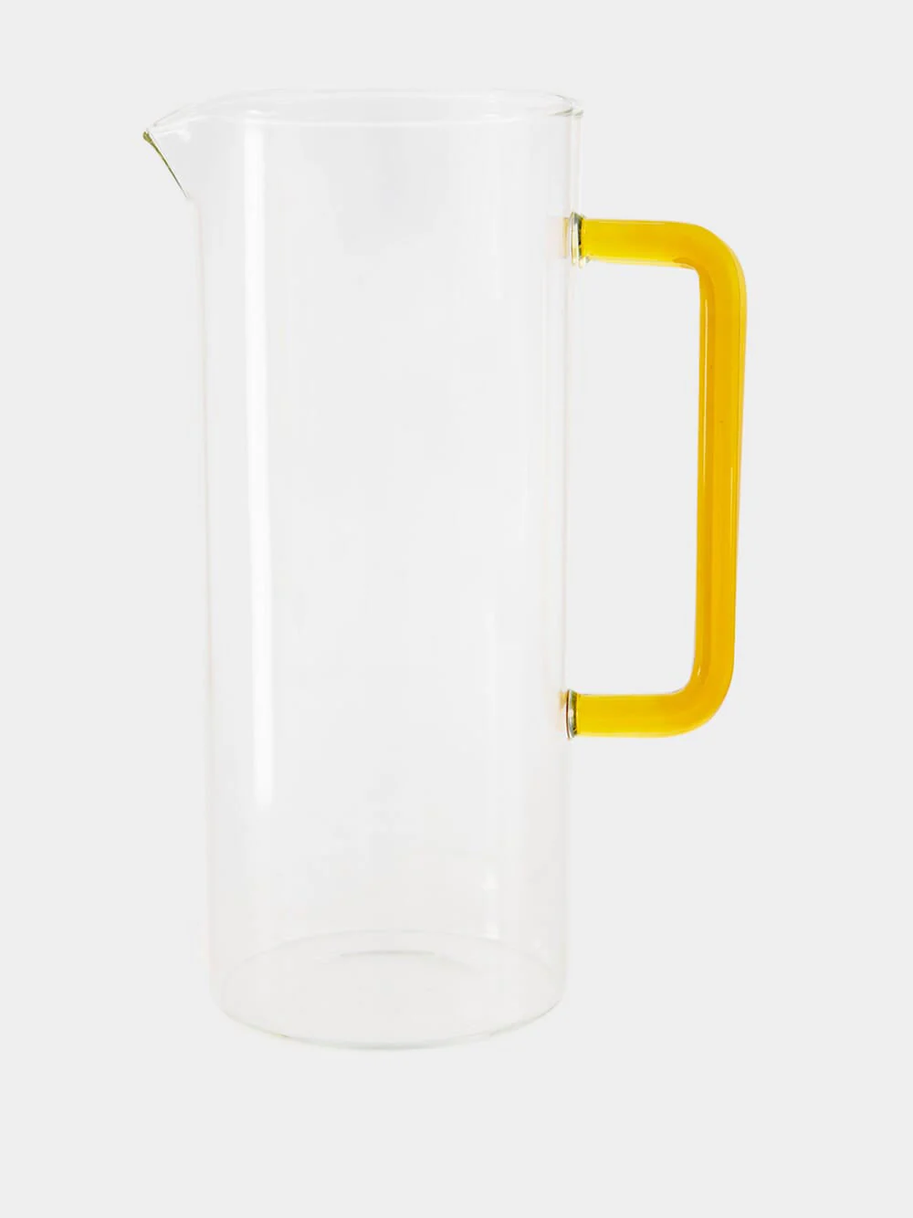 Tube Jug with Yellow Handle