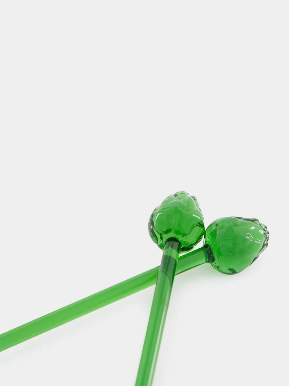 Artichoke Glass Spoons Set of 2 - Image 3