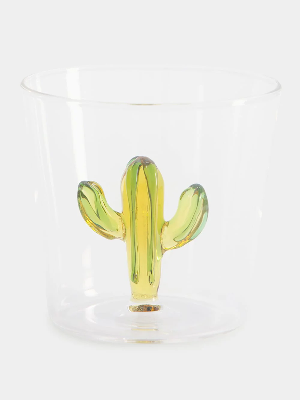 Yellow Cactus Tumbler Glass