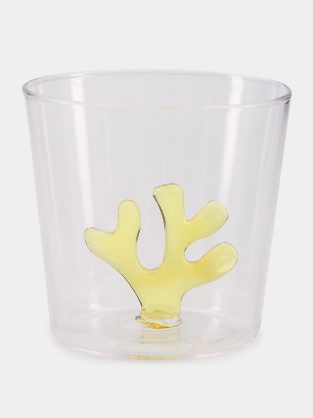 Yellow Coral Reef Tumbler Glass
