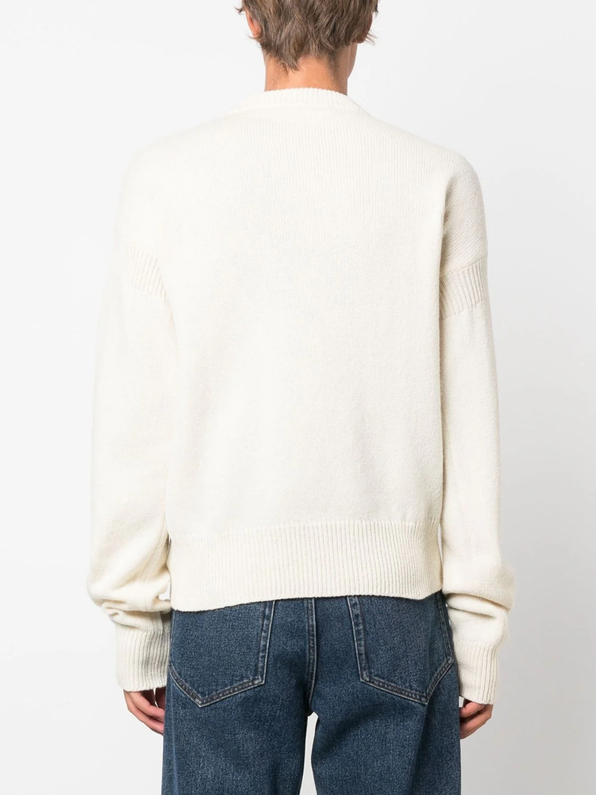Intarsia-Knit Wool Crewneck Sweater - Image 4
