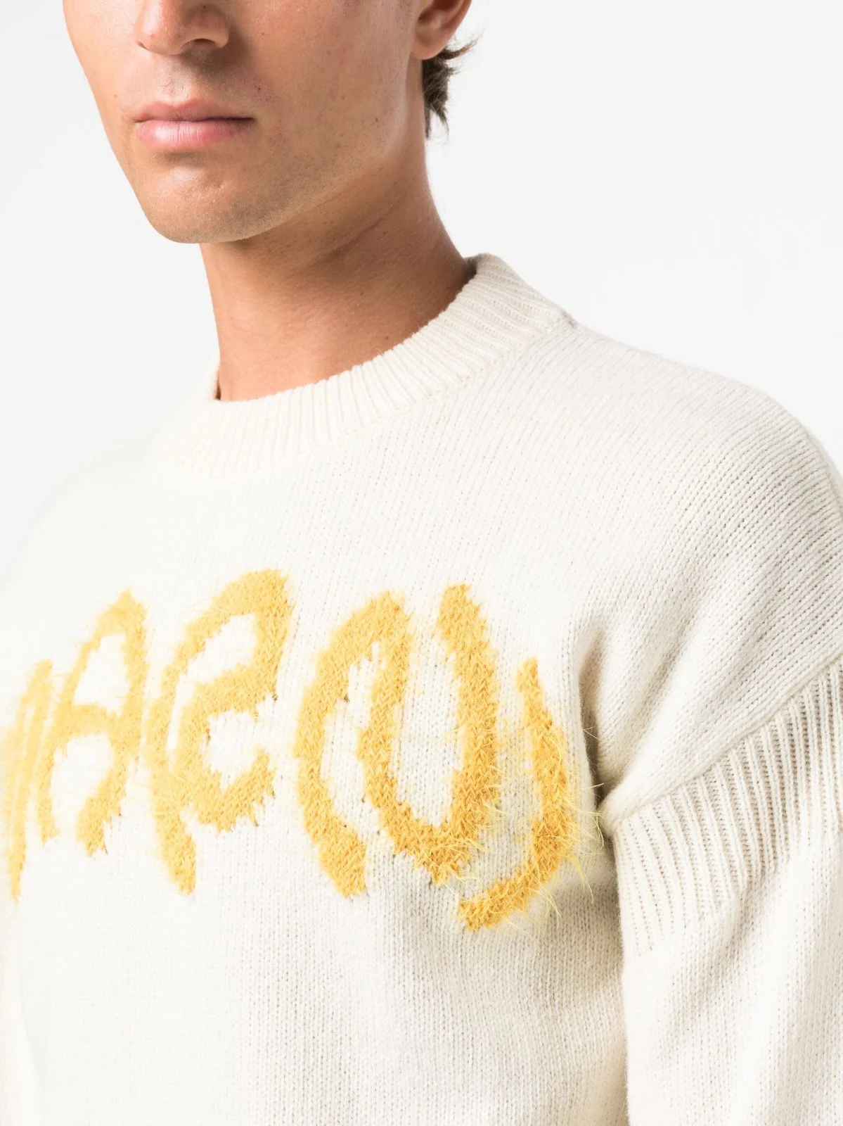 Intarsia-Knit Wool Crewneck Sweater - Image 5