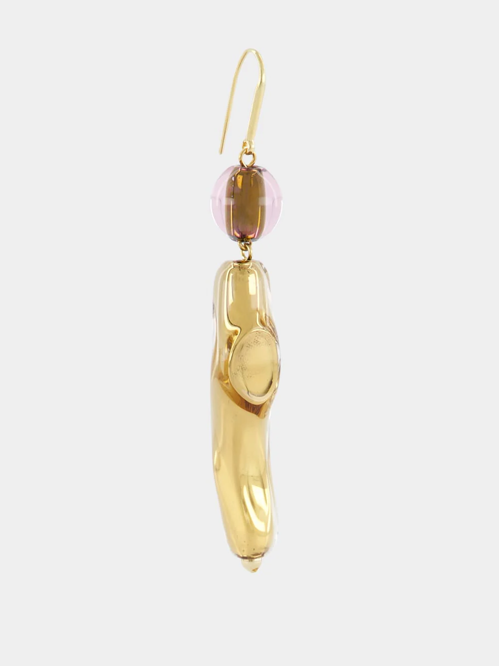 Sculpted Golden Drop Earrings - Image 4