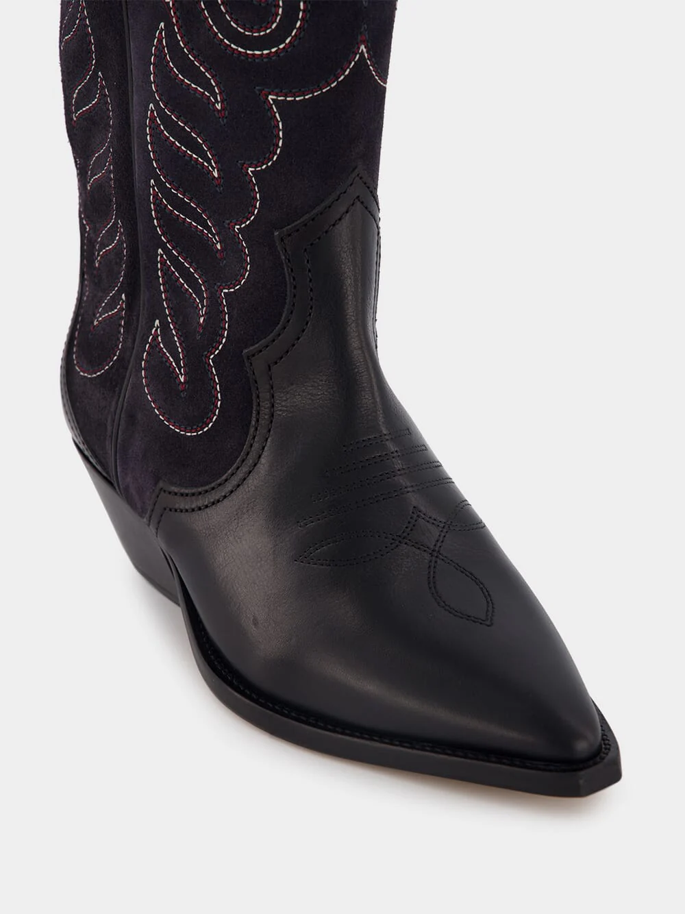 Duerto Black Suede Cowboy Boots - Image 6