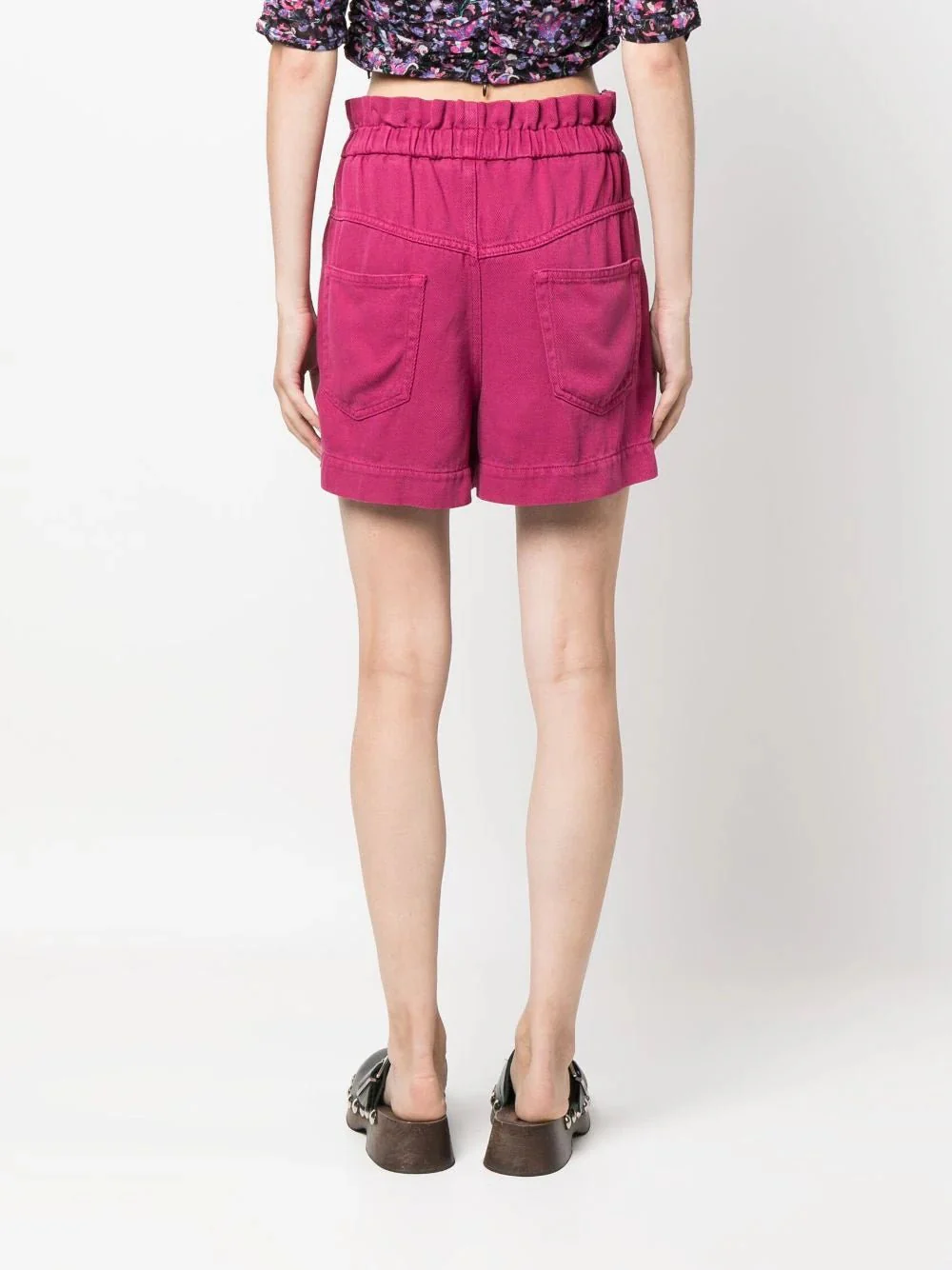 Paperbag-Waist Cotton Shorts - Image 4
