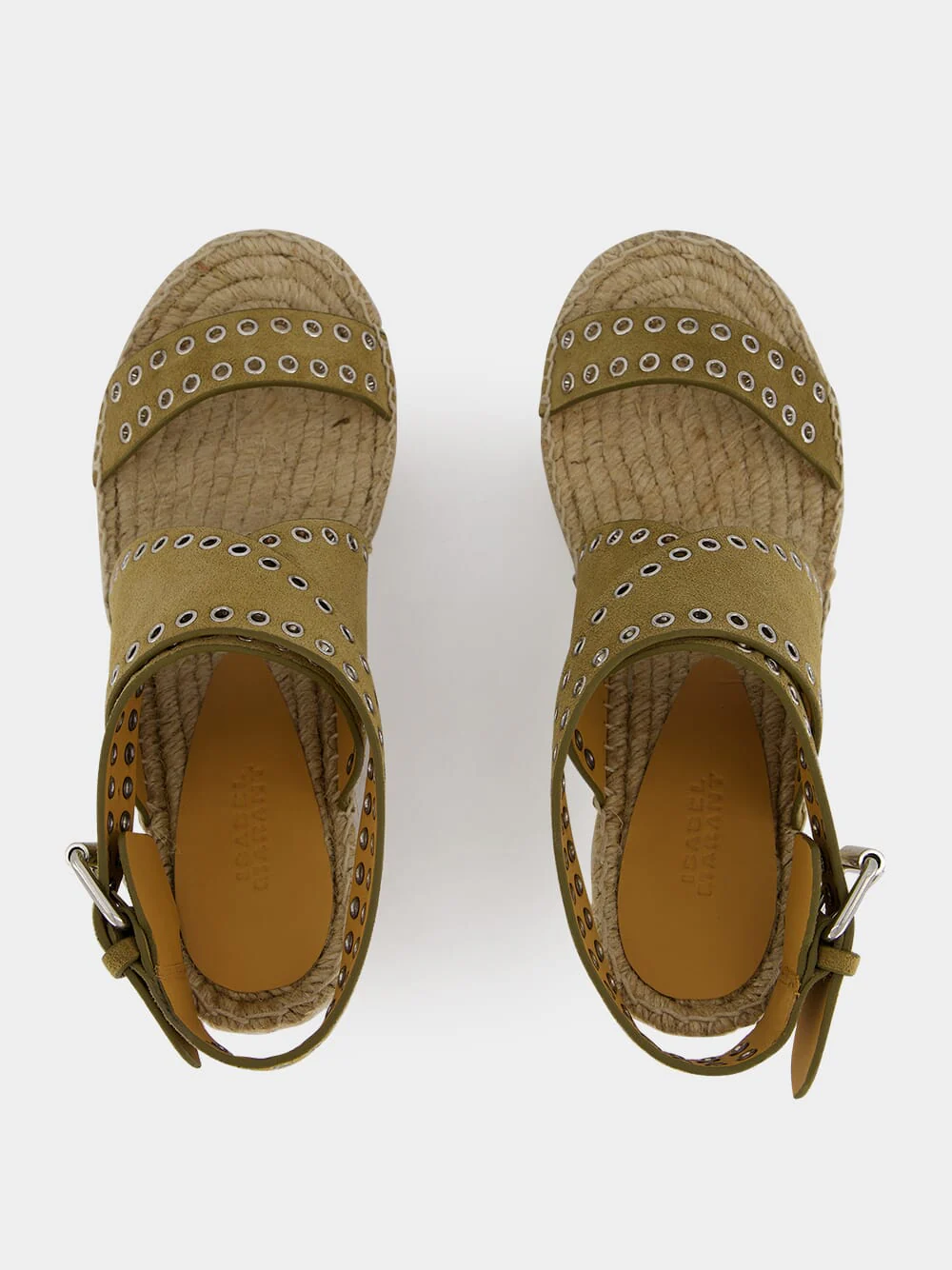 Iriane Brown Leather Espadrilles - Image 4