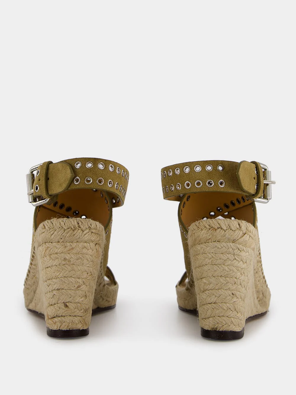 Iriane Brown Leather Espadrilles - Image 5