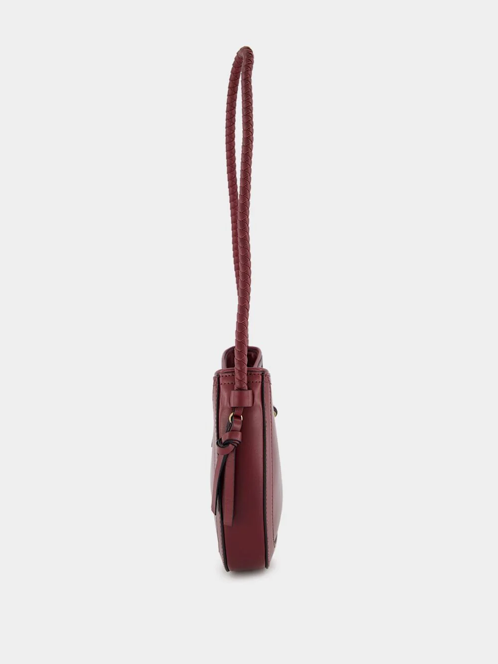 Vigo Leather Shoulder Burgundy Bag - Image 4