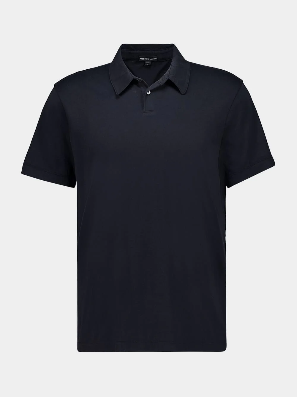 Black Brushed Lotus Cotton Polo