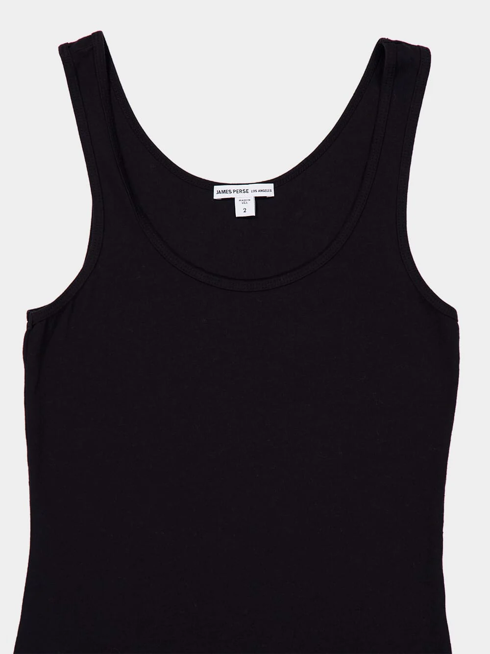 Black Long Cotton Tank Top - Image 3