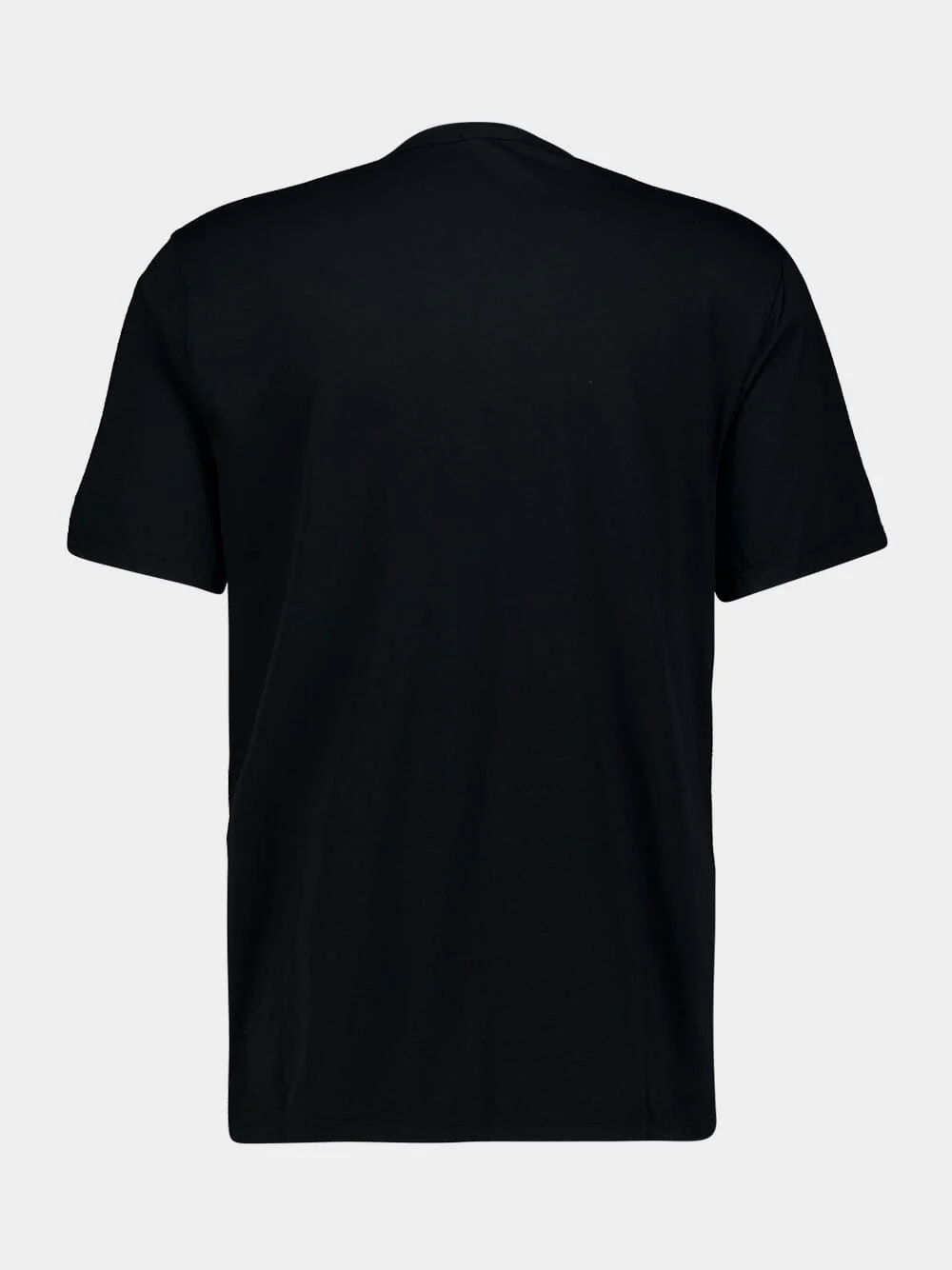 Black Luxe Lotus Cotton T-Shirt - Image 2