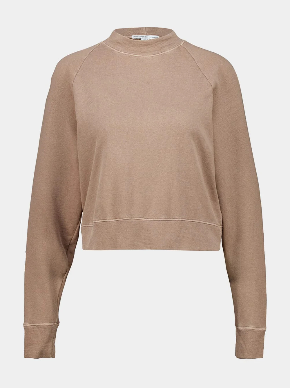 Coffee Brown Cropped Sweatshirt