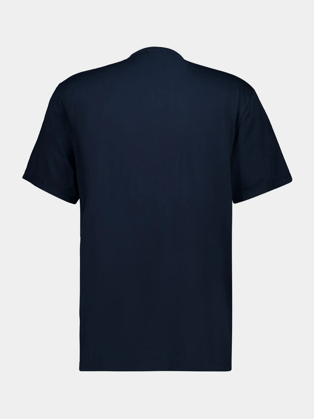 French Navy Luxe Lotus Cotton T-Shirt - Image 2