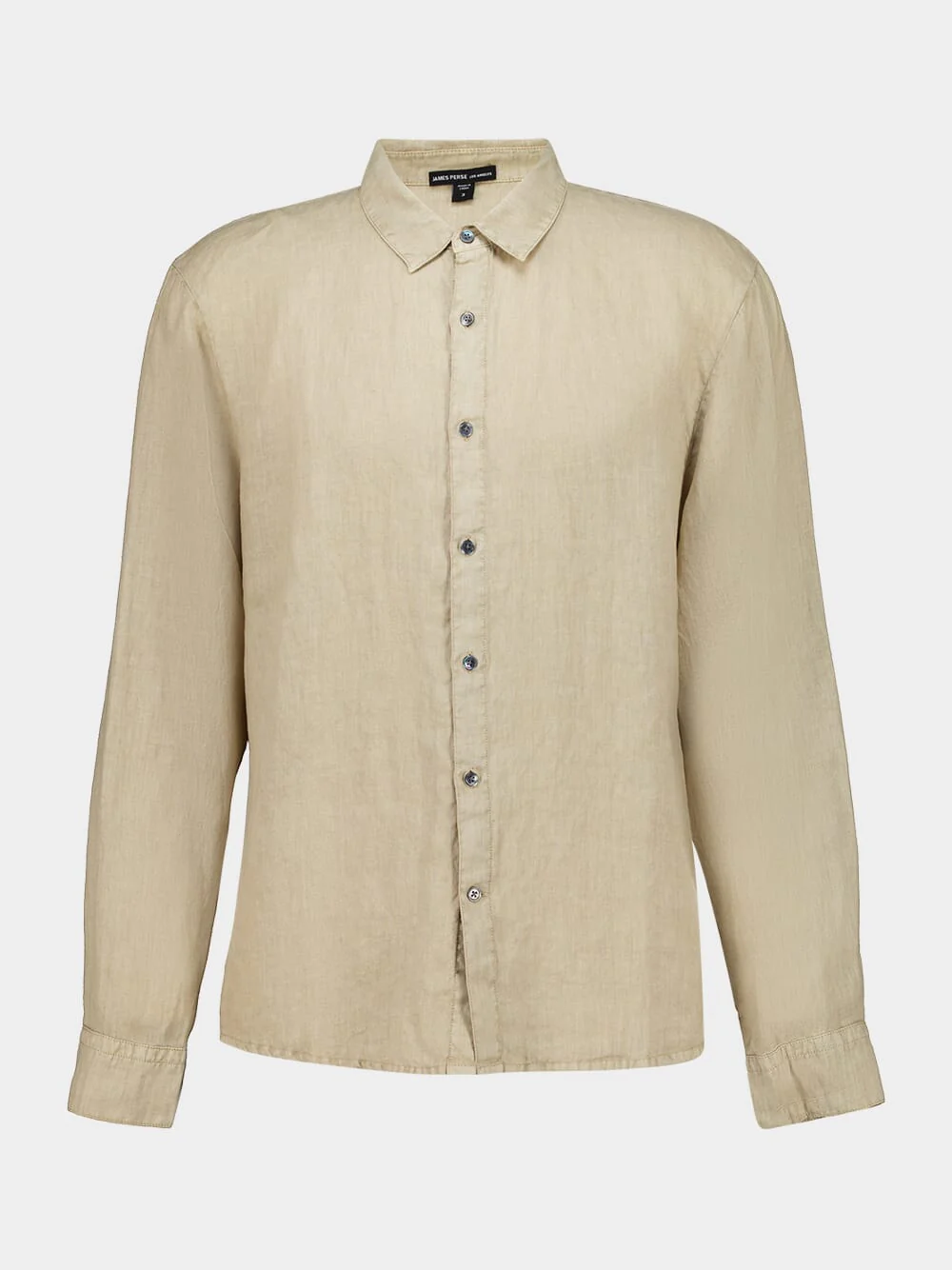 Light Khaki Classic Linen Shirt