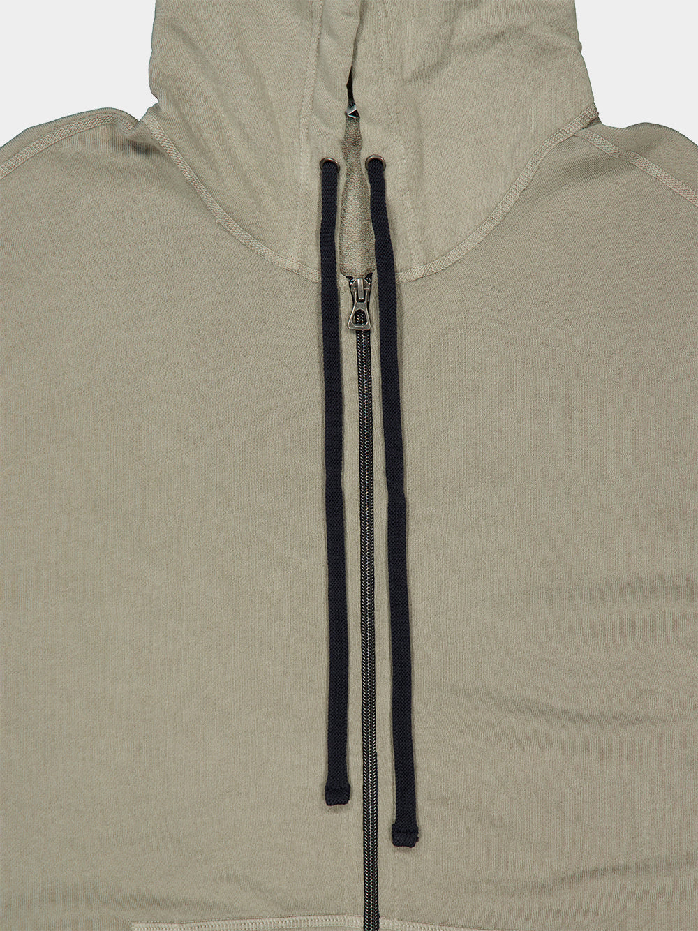 Fog Pigment Zip-Up Hooded Sweatshirt - Image 2