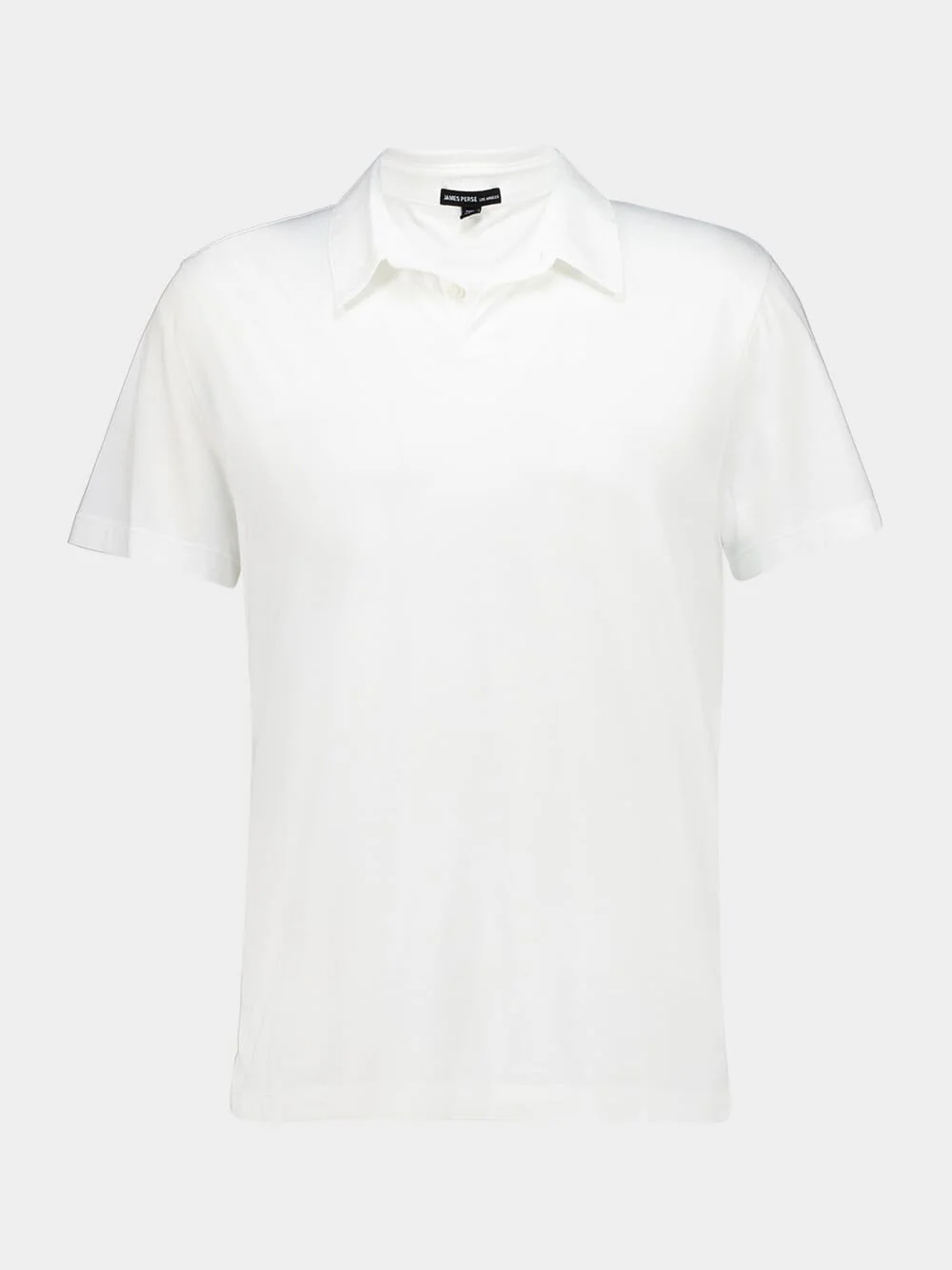 White Brushed Lotus Cotton Polo