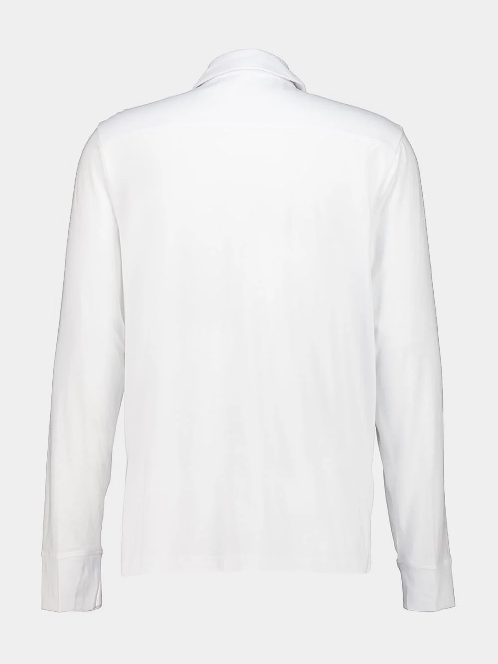 White Clean Finish Jersey Cotton Shirt - Image 3