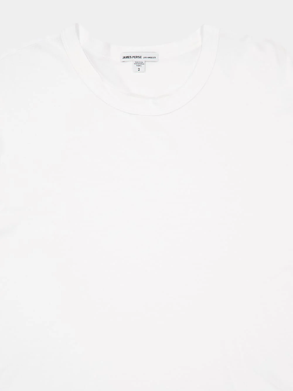 White Oversized Fit Crepe Jersey Cotton T-Shirt - Image 3
