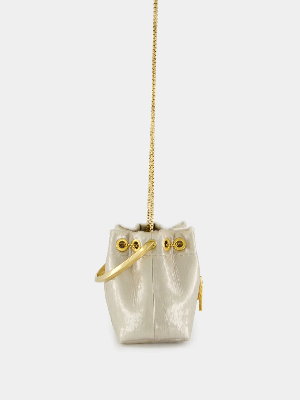 Champagne Bon Bon Gold Bucket Bag - Image 4