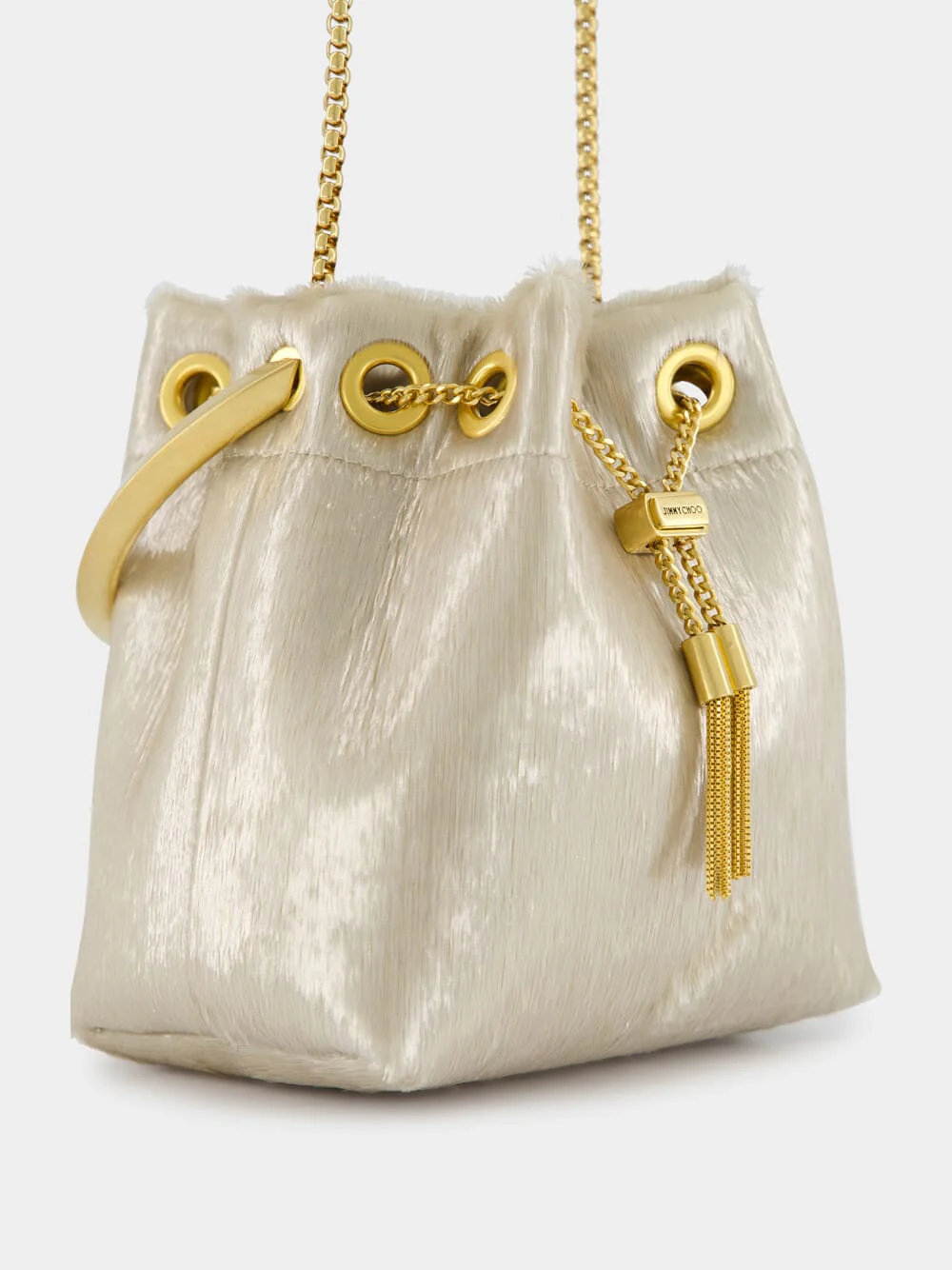 Champagne Bon Bon Gold Bucket Bag - Image 7