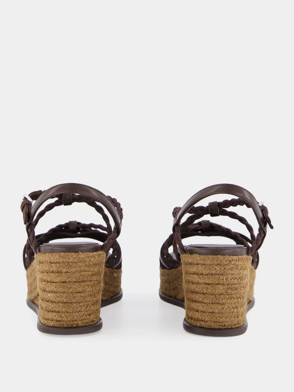 Chocolate and Coffee Nyra 60 Wedge Sandals - Image 5
