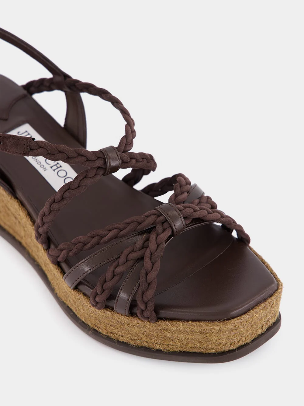 Chocolate and Coffee Nyra 60 Wedge Sandals - Image 6