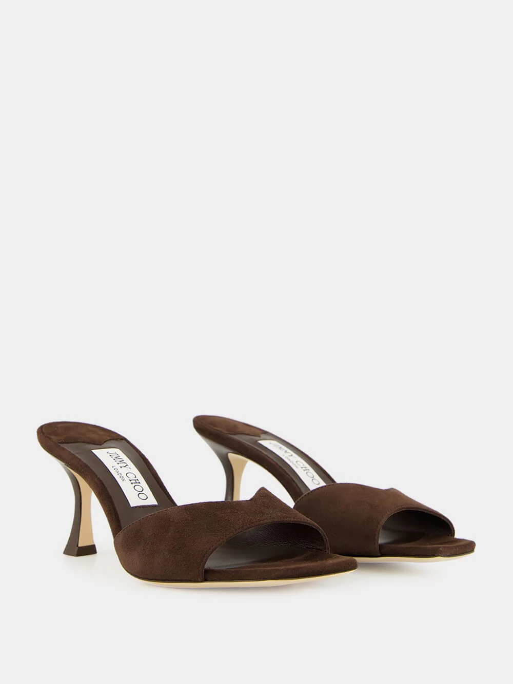 Chocolate Brown Suede Skye Sandals - Image 3