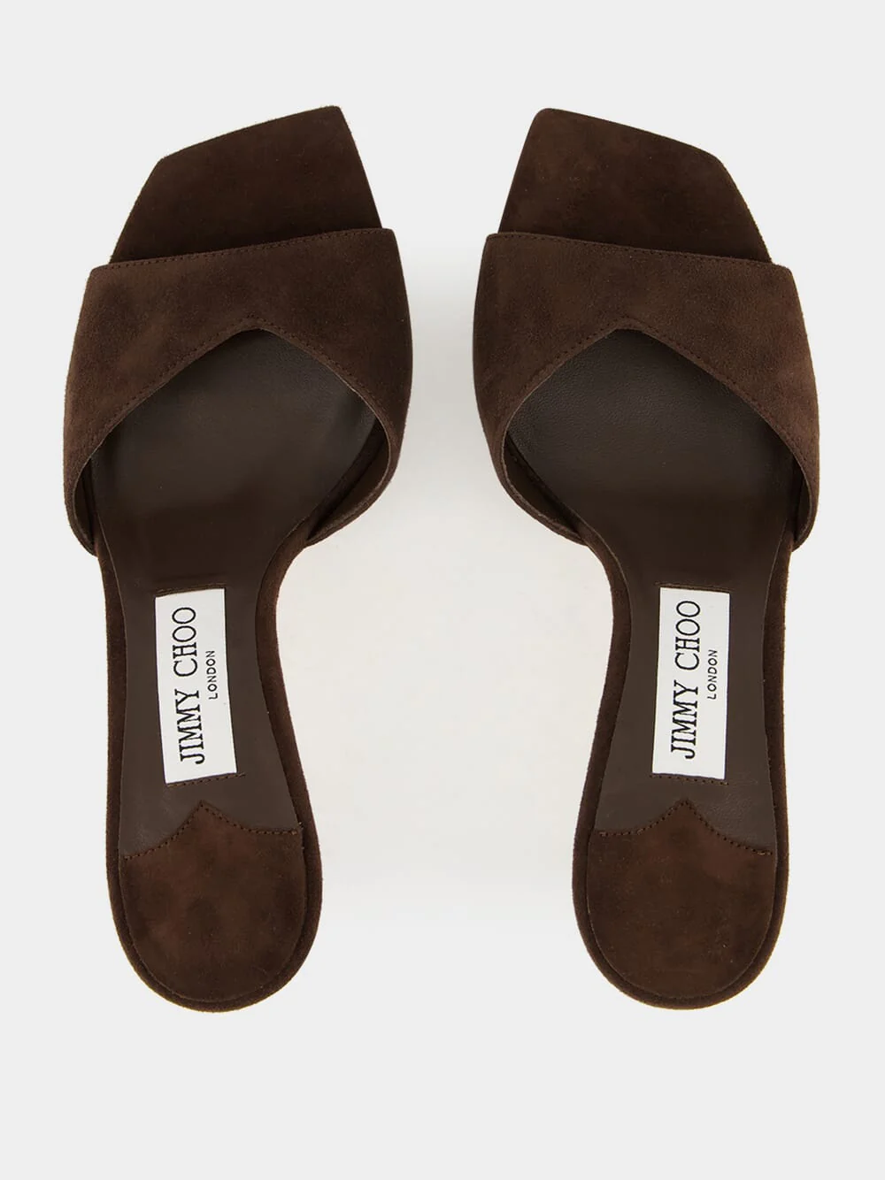 Chocolate Brown Suede Skye Sandals - Image 4