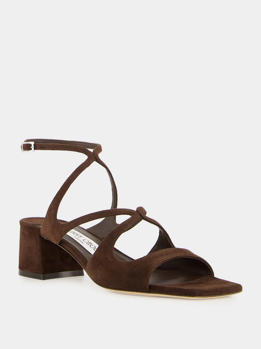 Chocolate Suede Azilia Sandals - Image 2