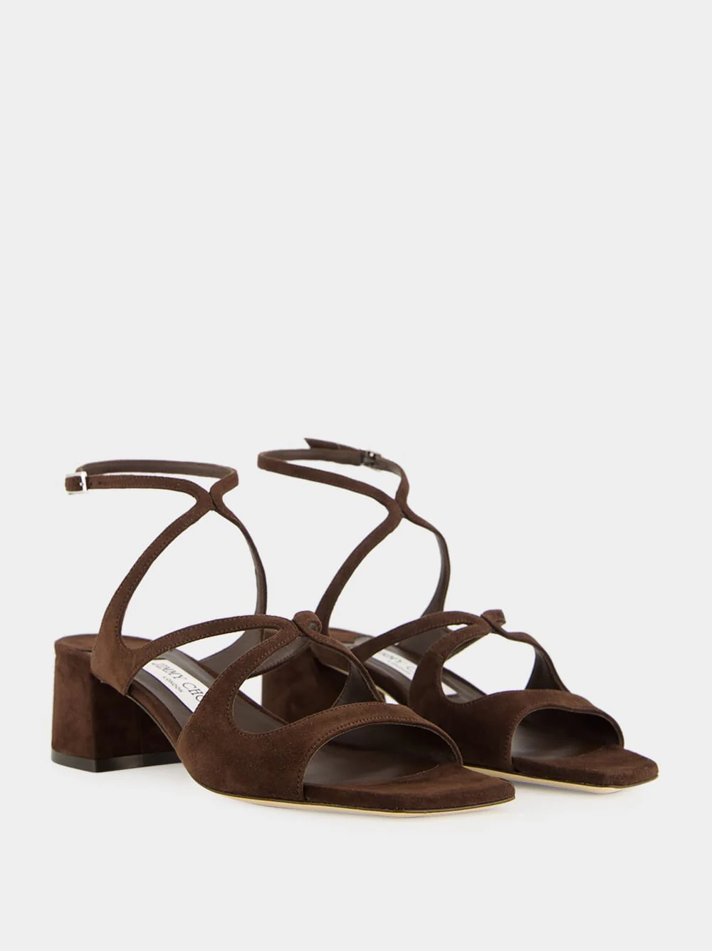 Chocolate Suede Azilia Sandals - Image 3