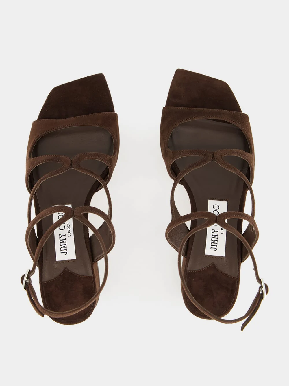 Chocolate Suede Azilia Sandals - Image 4