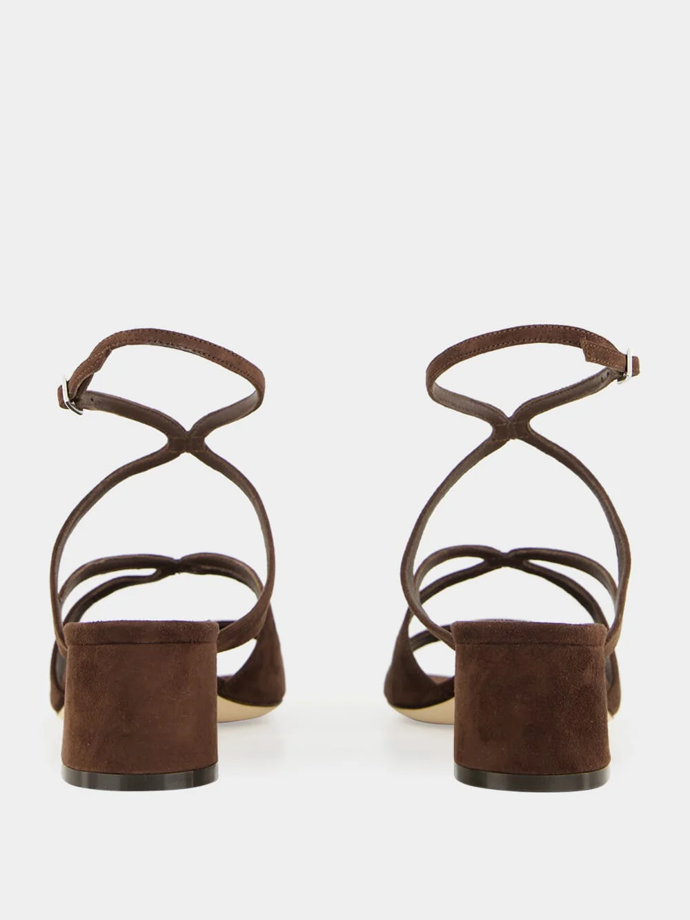 Chocolate Suede Azilia Sandals - Image 5