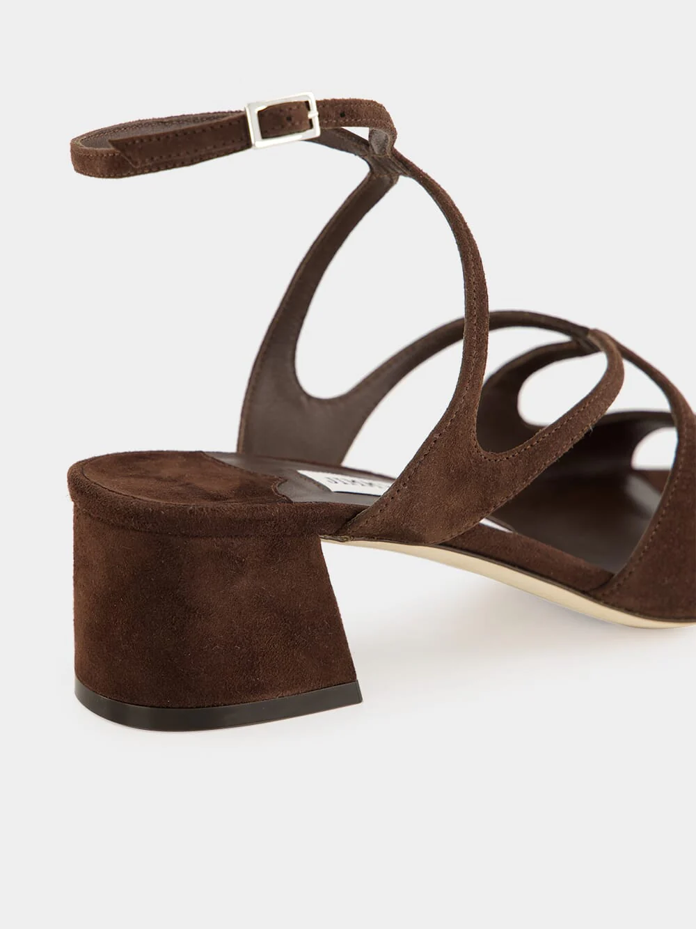 Chocolate Suede Azilia Sandals - Image 6