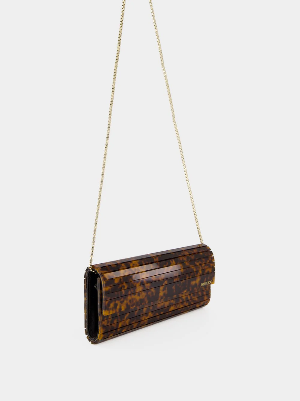Tortoiseshell Sweetie Acrylic Clutch Bag - Image 3