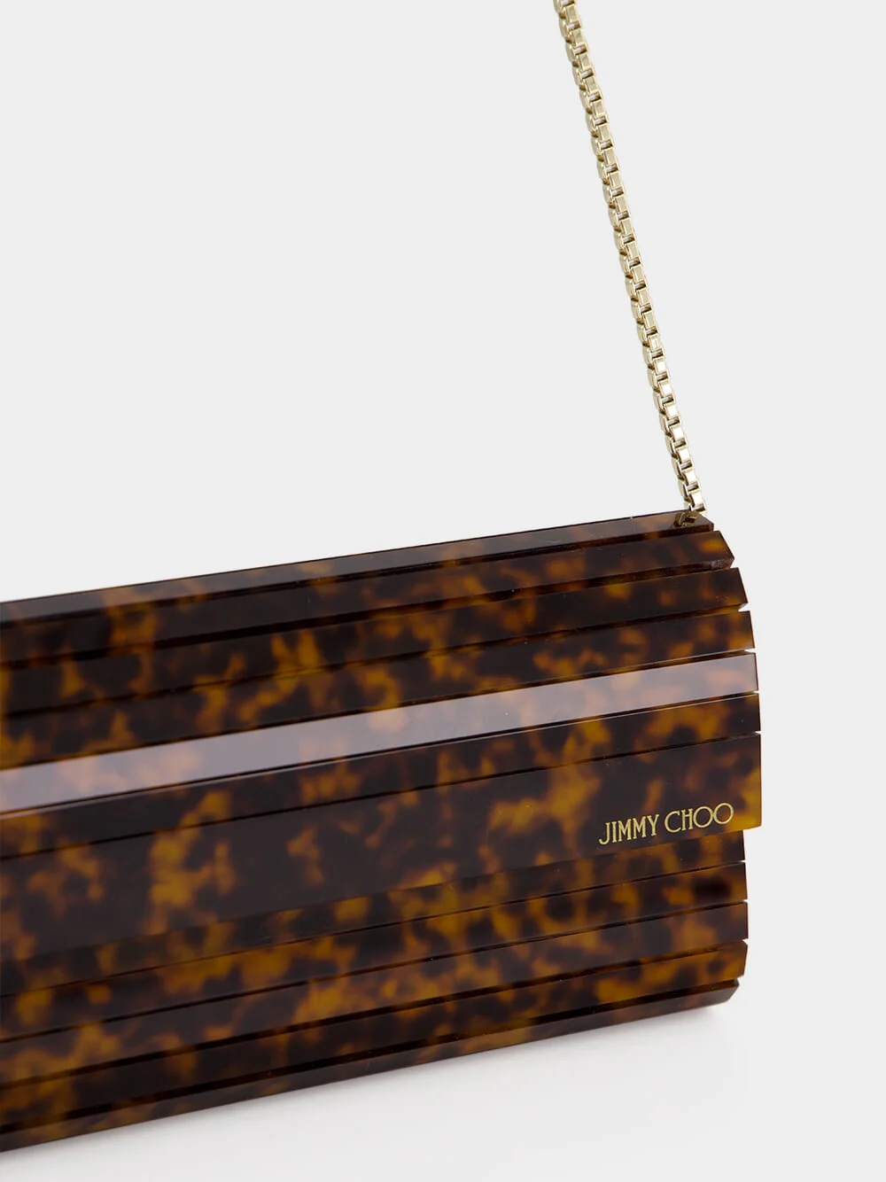 Tortoiseshell Sweetie Acrylic Clutch Bag - Image 7
