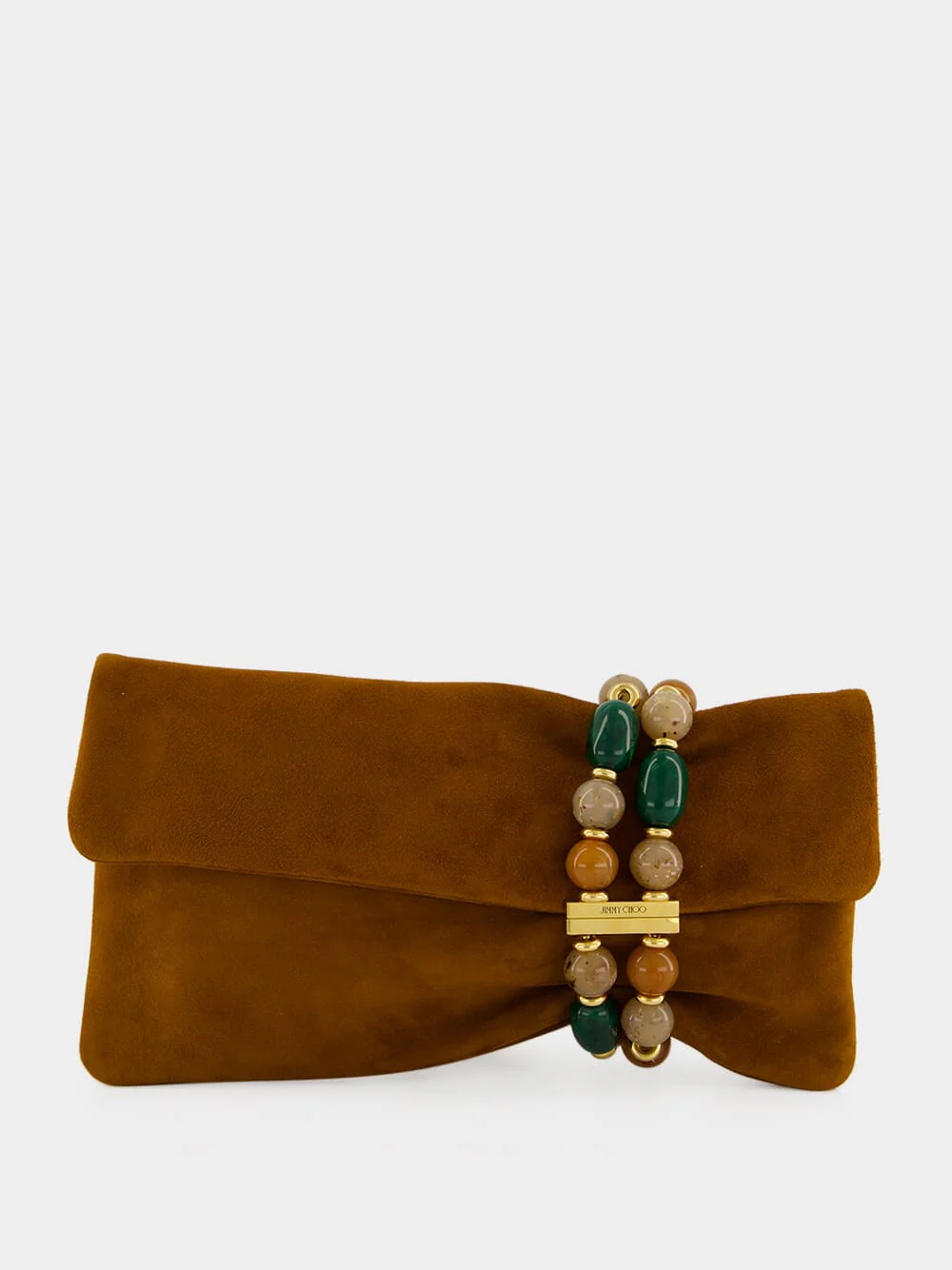 Zandra Tan Suede Clutch Bag