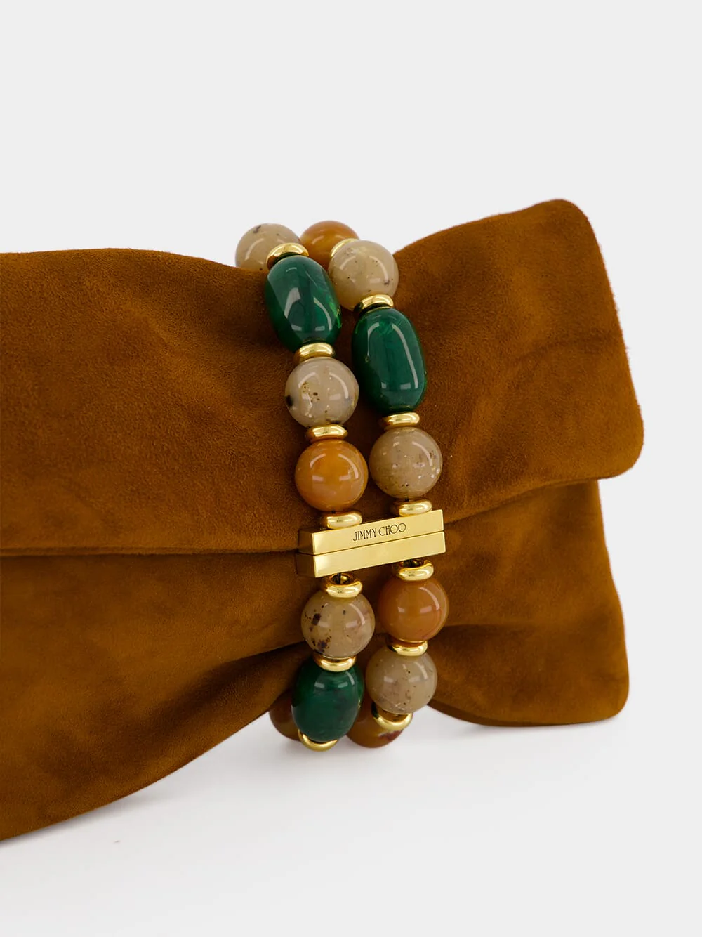 Zandra Tan Suede Clutch Bag - Image 7
