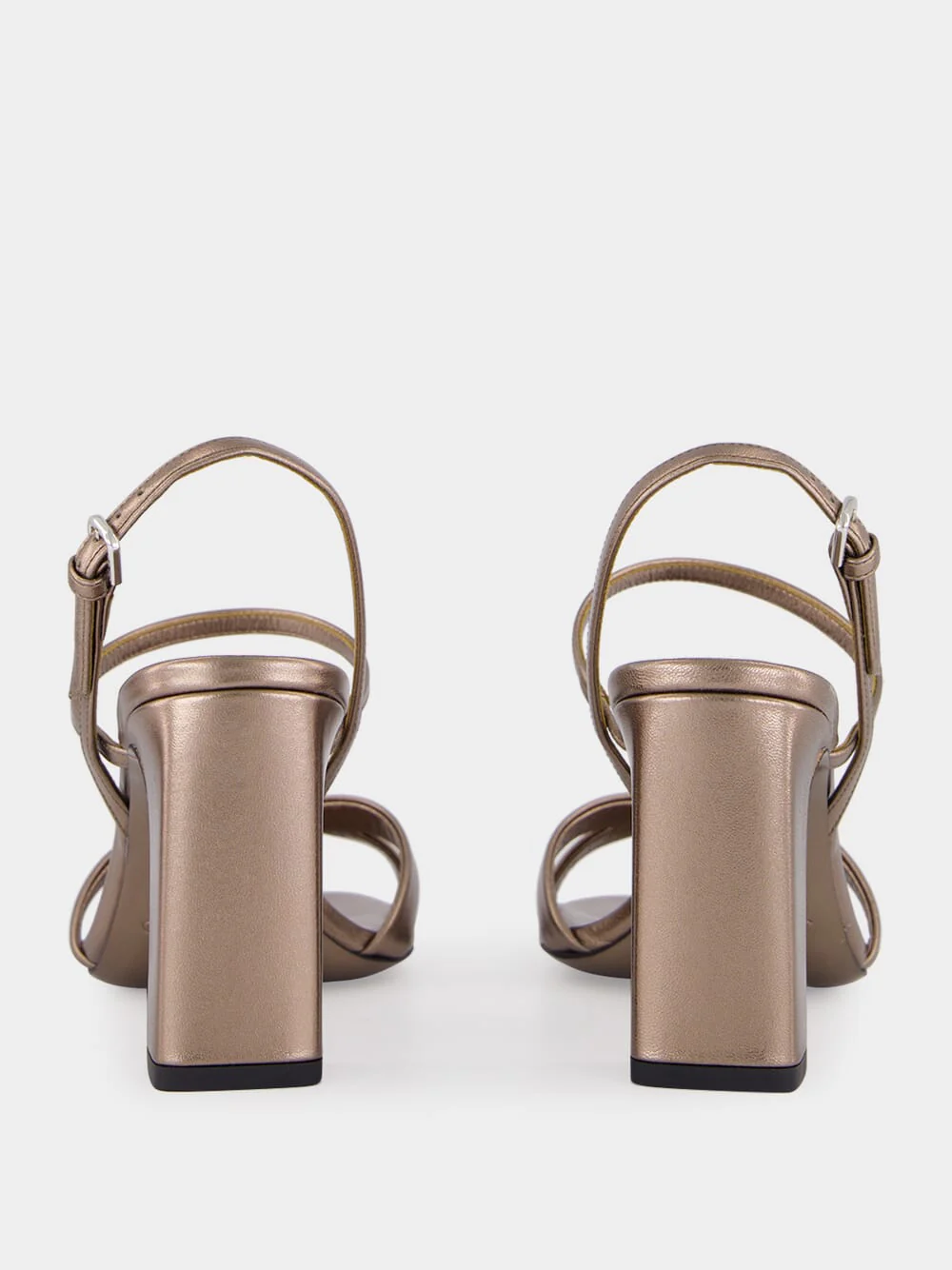 Elsy 85 Pewter Metallic Sandals - Image 5