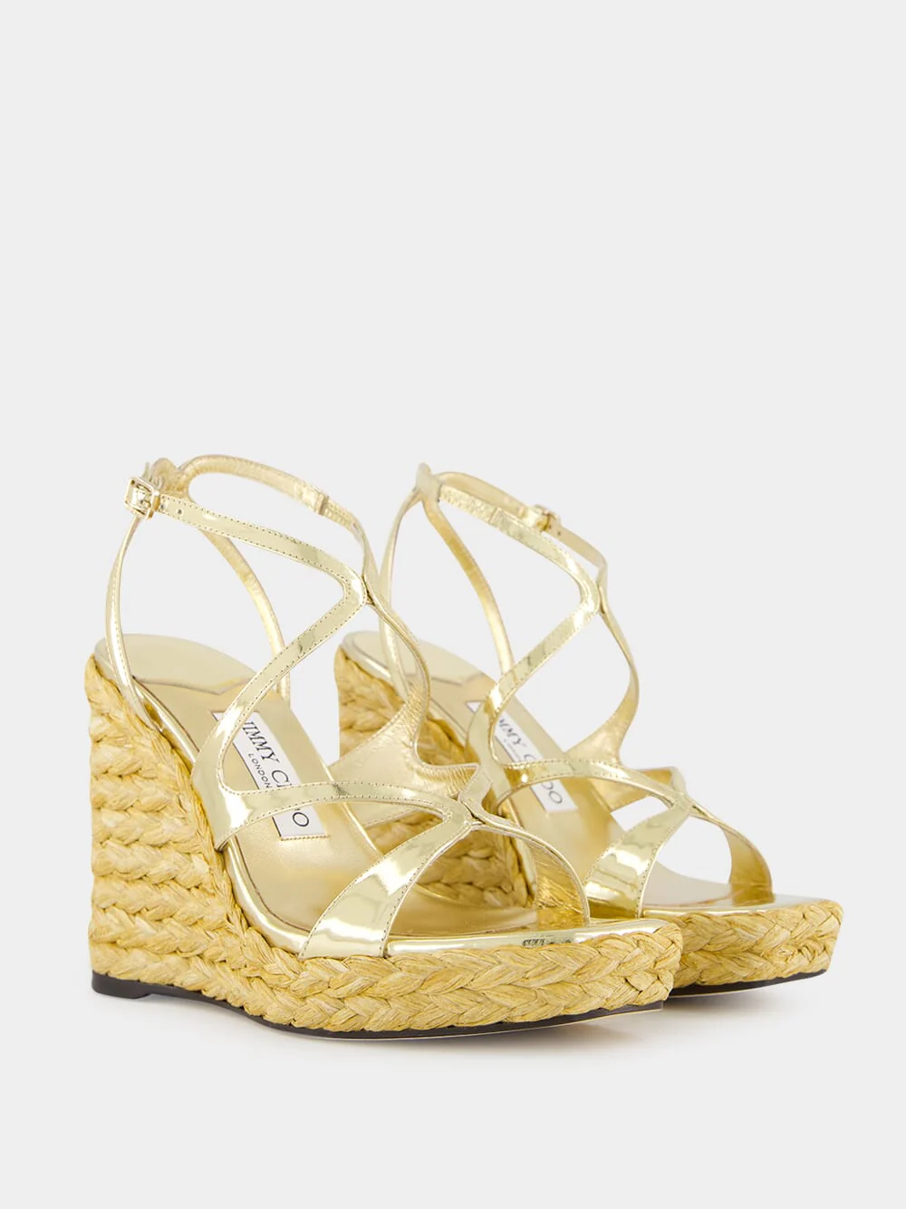 Gold Ayla Wedge Sandals - Image 4
