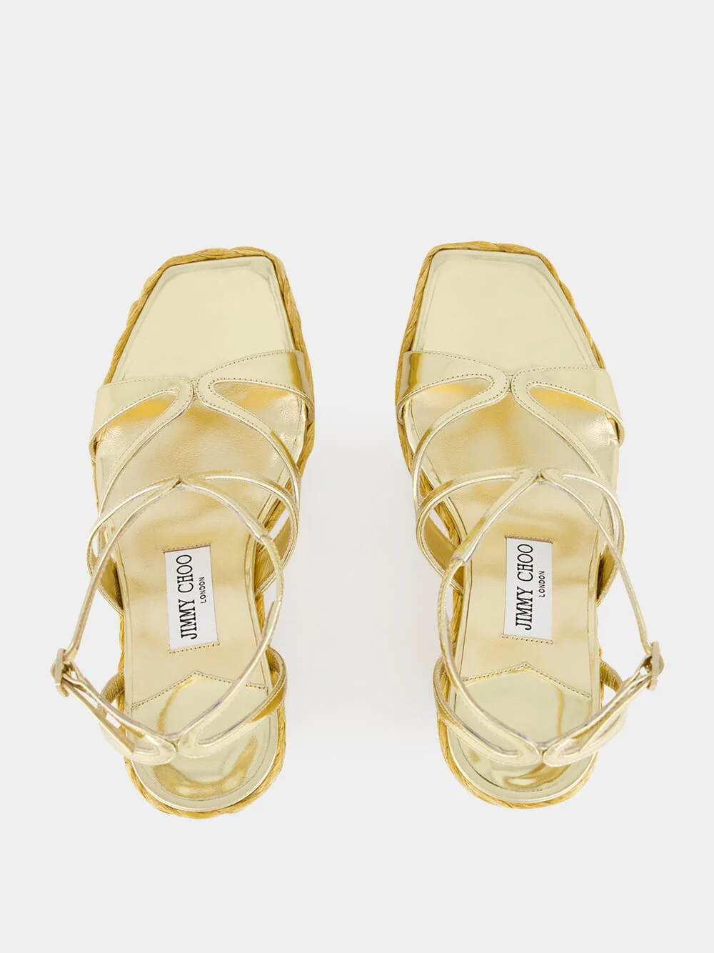 Gold Ayla Wedge Sandals - Image 5