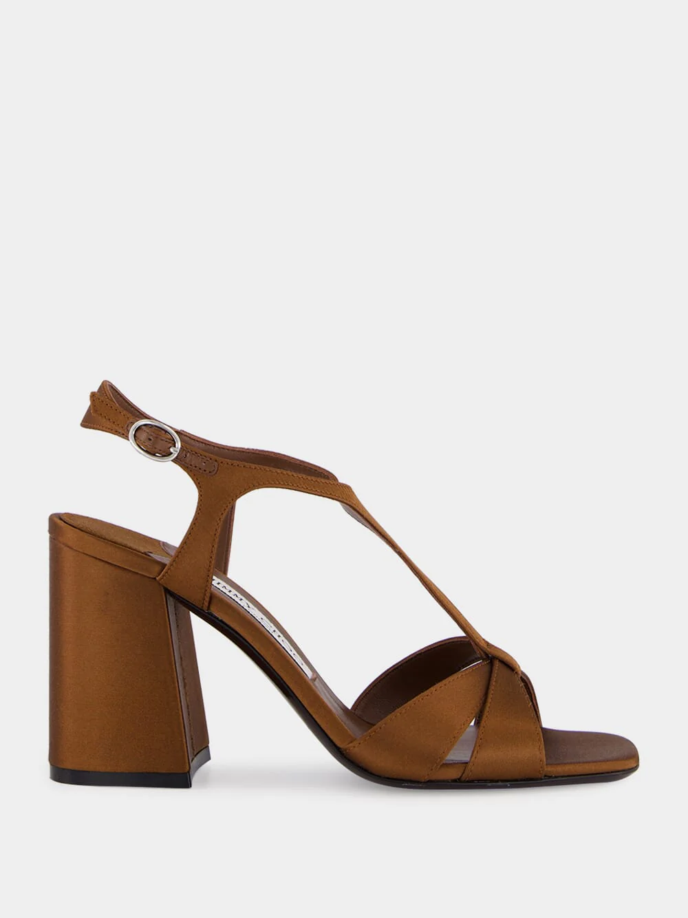 Kesia 45 Bronze Satin Sandals