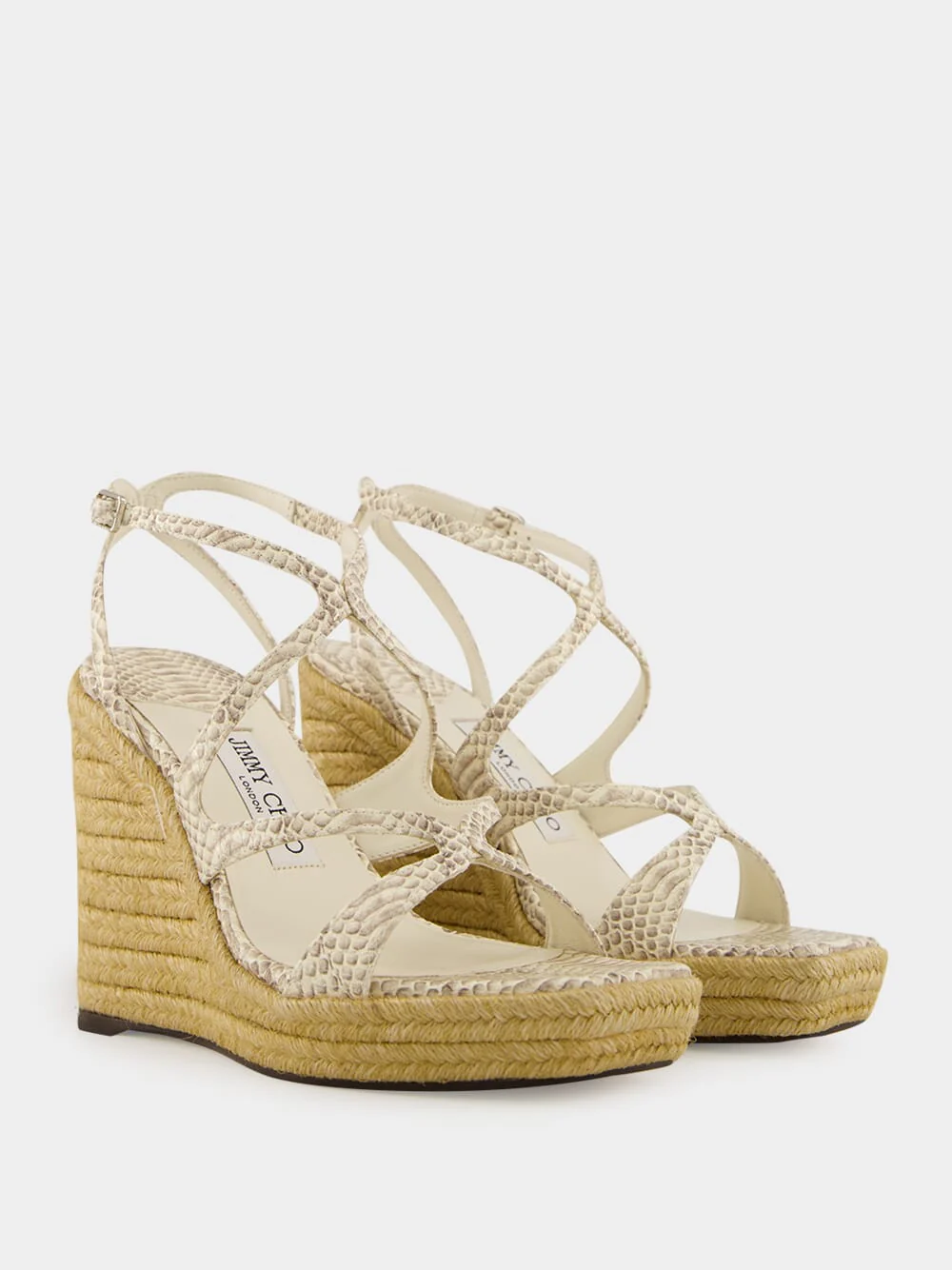 Roccia Embossed Leather Ayla Wedges - Image 3