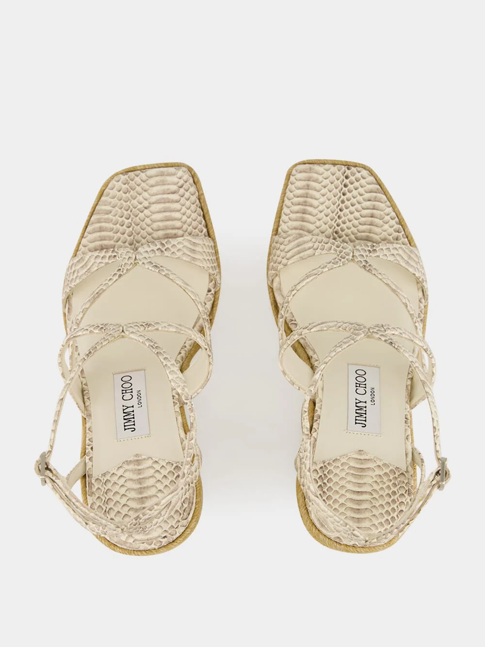 Roccia Embossed Leather Ayla Wedges - Image 4